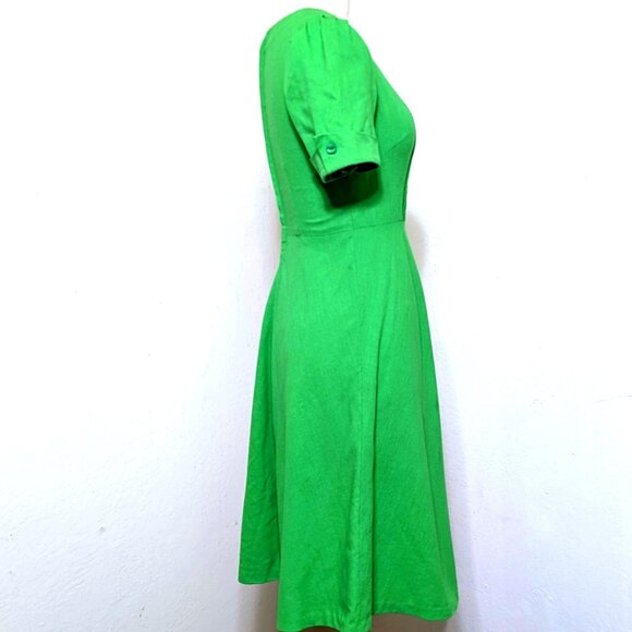 Vintage Handmade 1970's Clover Dat Dress SZ M - Picture 3 of 5